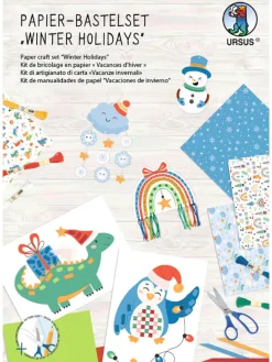 URSUS Partyzubehör & -Dekoration<Papier-Bastelset "Winter holidays" in Bunt