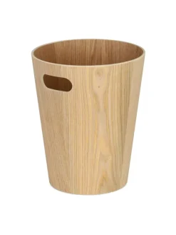 relaxdays Mülleimer<Papierkorb "Holz" in Natur - 7,5 L