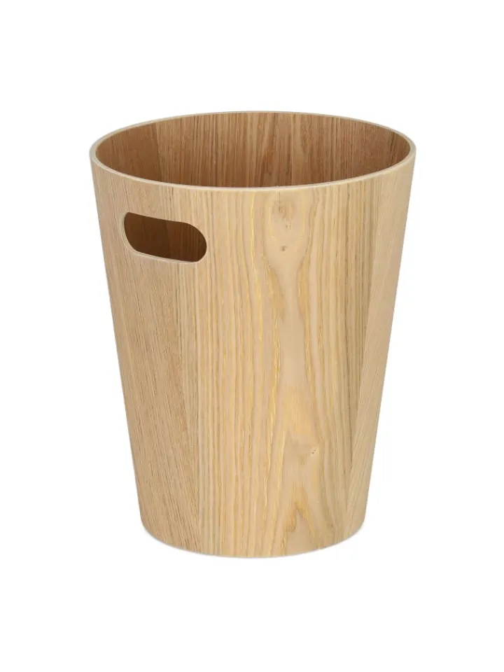 relaxdays Mülleimer<Papierkorb "Holz" in Natur - 7,5 L