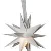 STAR Trading Lichterketten & Deko-Leuchten<Papierstern "December" in Weiß - Ø 35 cm