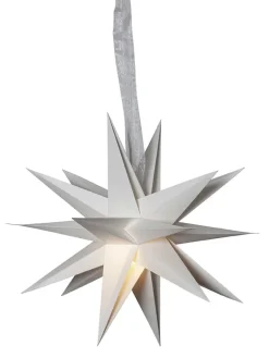 STAR Trading Lichterketten & Deko-Leuchten<Papierstern "December" in Weiß - Ø 35 cm