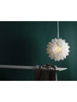STAR Trading Lichterketten & Dekobeleuchtung|Lichterketten & Deko-Leuchten<Papierstern "Ice" in Weiß - Ø 70 cm