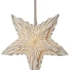 STAR Trading Lichterketten & Deko-Leuchten<Papierstern in Weiß - Ø 50 cm