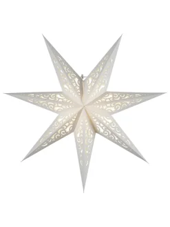 STAR Trading Lichterketten & Deko-Leuchten<Papierstern "Lace" in Weiß - Ø 45 cm