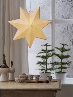 STAR Trading Lichterketten & Deko-Leuchten<Papierstern "Polar" in Weiß - Ø 55 cm