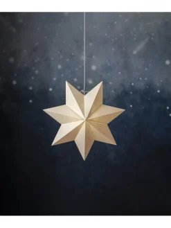 STAR Trading Lichterketten & Deko-Leuchten<Papierstern "Polar" in Weiß - Ø 55 cm