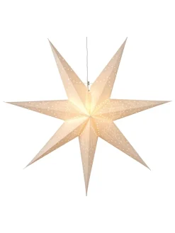 STAR Trading Lichterketten & Deko-Leuchten<Papierstern "Sensy Star 70" in Creme - Ø 70 cm