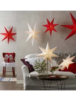 STAR Trading Lichterketten & Deko-Leuchten<Papierstern "Sensy Star 70" in Creme - Ø 70 cm
