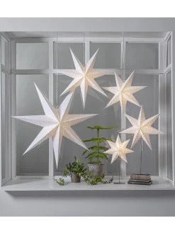 STAR Trading Lichterketten & Deko-Leuchten<Papierstern "Sensy Star 70" in Creme - Ø 70 cm