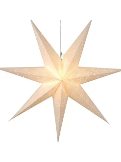 STAR Trading Lichterketten & Deko-Leuchten<Papierstern "Sensy Star" in Creme - Ø 70 cm