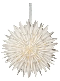 STAR Trading Lichterketten & Deko-Leuchten<Papierstern "Winter" in Weiß - Ø 60 cm