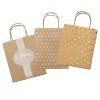 folia PAPER Kreativbedarf & Do-It-Yourself<Papiertüten "X-Mas" in Natur/ Gold - 12 Stück