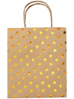 folia PAPER Kreativbedarf & Do-It-Yourself<Papiertüten "X-Mas" in Natur/ Gold - 12 Stück
