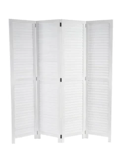 MCW Paravents<Paravant C30 im Shabby-Look, Weiß