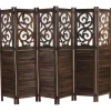 MCW Paravents<Paravant Izmir mit Ornamente, 170x241x2cm, braun