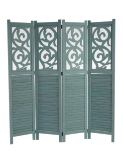 MCW Paravents<Paravant Izmir mit Ornamente, 170x161x2cm, grün