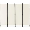 COSTWAY Paravents<Paravent 4 tlg. 173 cm in Beige