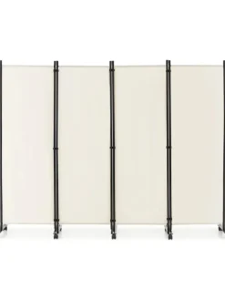 COSTWAY Paravents<Paravent 4 tlg. 173 cm in Beige