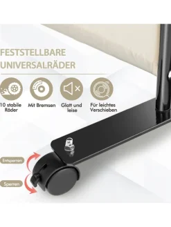 COSTWAY Paravents<Paravent 4 tlg. 173 cm in Beige