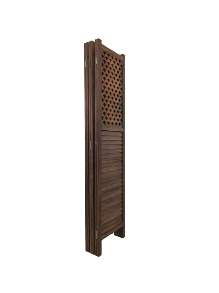 MCW Paravents<Paravent A84 mit Ornamente, Braun