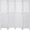MCW Paravents<Paravent A84 mit Ornamente, Weiß