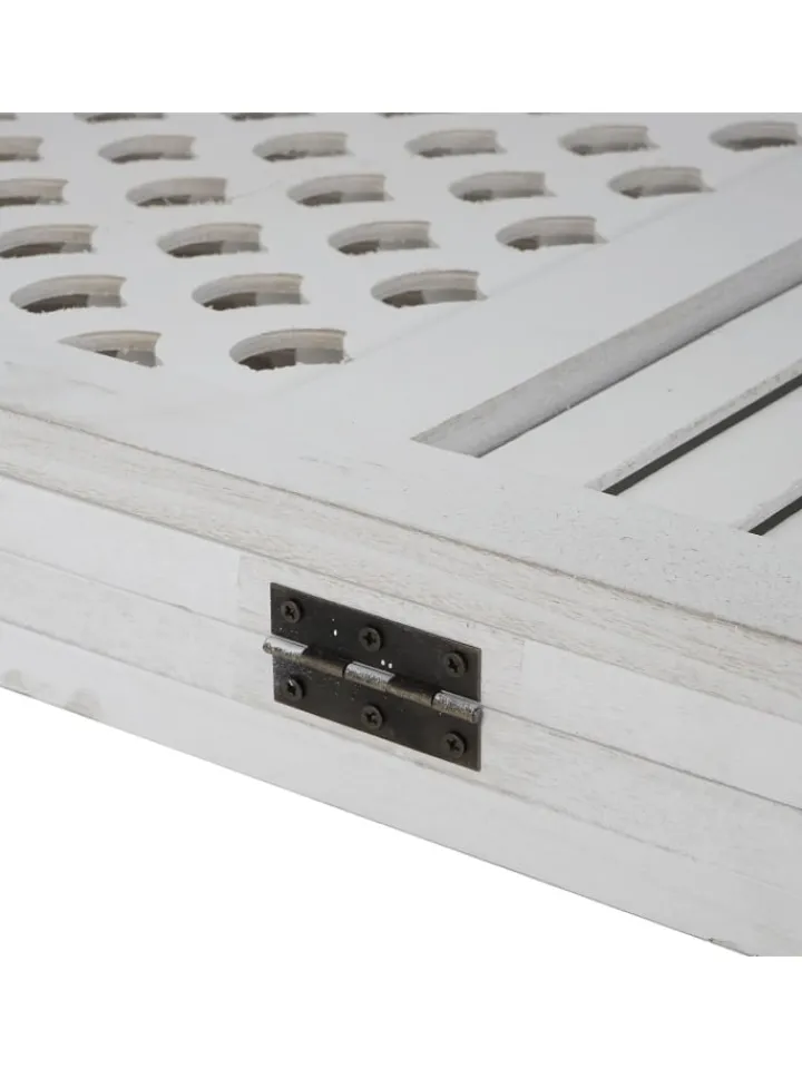 MCW Paravents<Paravent A84 mit Ornamente, Weiß