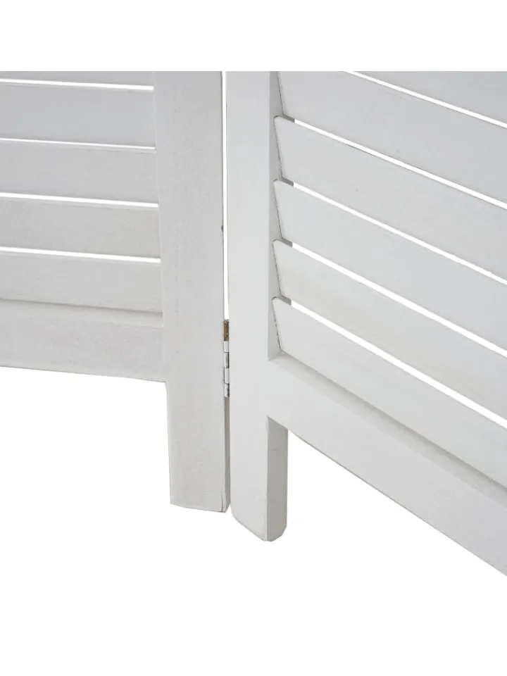 MCW Paravents<Paravent A84 mit Ornamente, Weiß