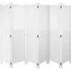 MCW Paravents<Paravent A84 mit Ornamente, Weiß