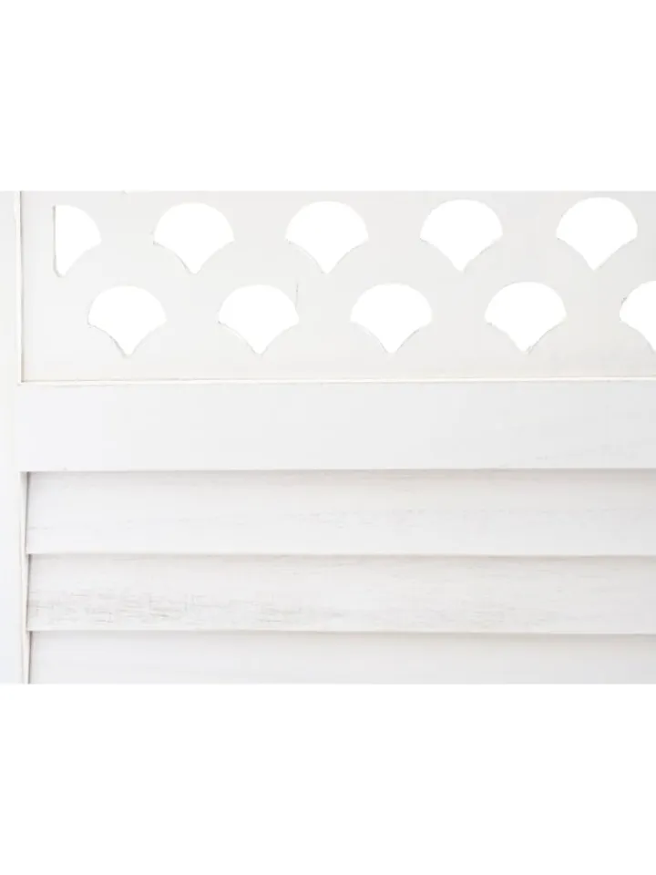 MCW Paravents<Paravent A84 mit Ornamente, Weiß