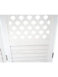 MCW Paravents<Paravent A84 mit Ornamente, Weiß