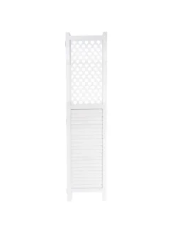 MCW Paravents<Paravent A84 mit Ornamente, Weiß