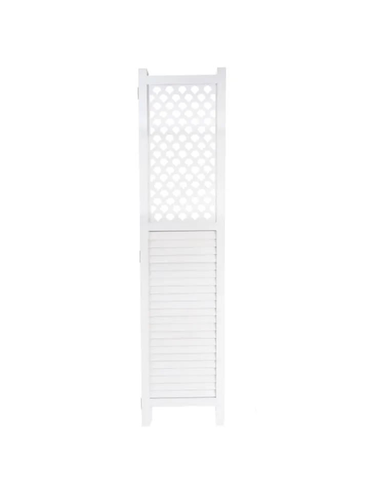 MCW Paravents<Paravent A84 mit Ornamente, Weiß