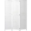 MCW Paravents<Paravent C30 im Shabby-Look, Weiß