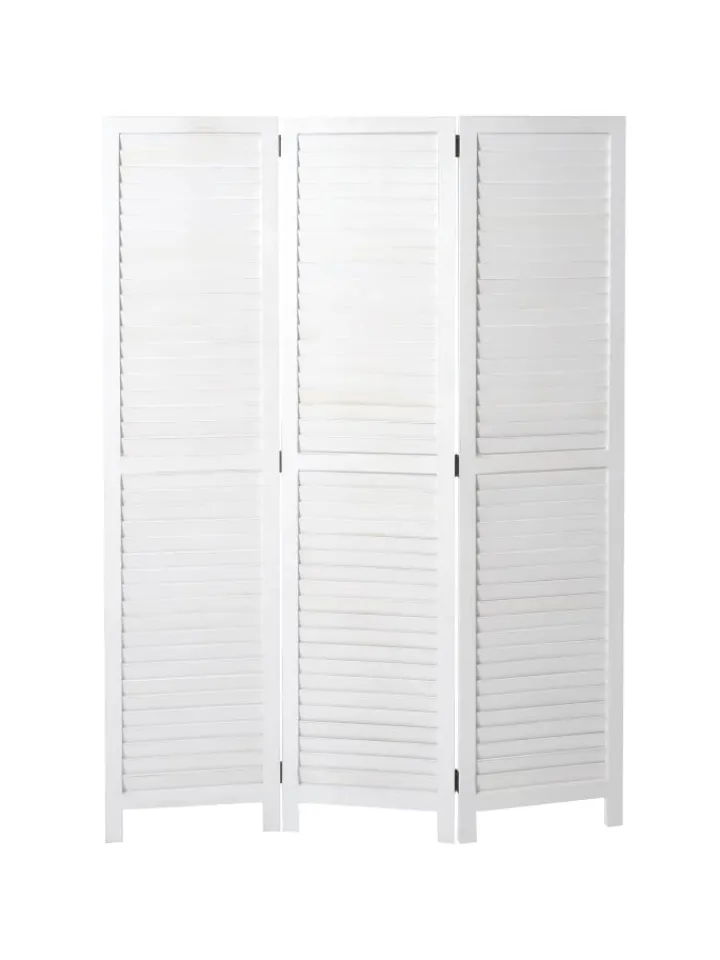 MCW Paravents<Paravent C30 im Shabby-Look, Weiß