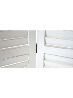 MCW Paravents<Paravent C30 im Shabby-Look, Weiß