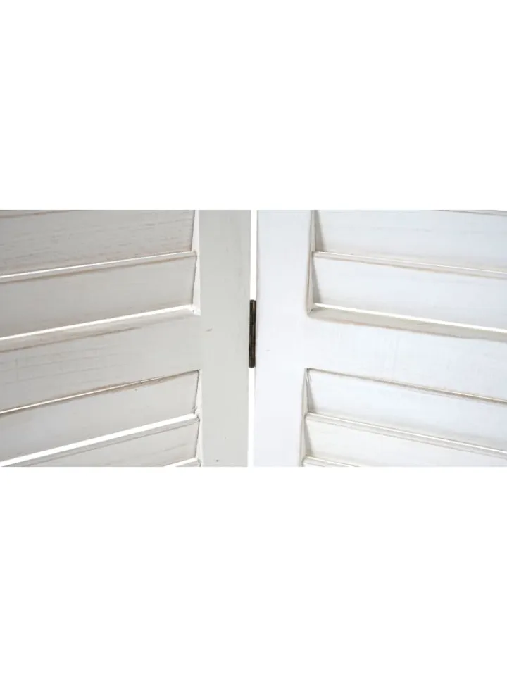 MCW Paravents<Paravent C30 im Shabby-Look, Weiß