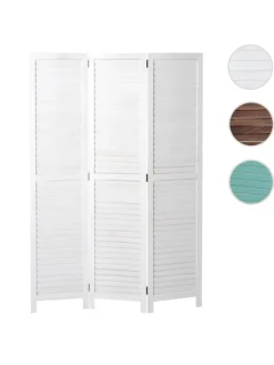 MCW Paravents<Paravent C30 im Shabby-Look, Weiß