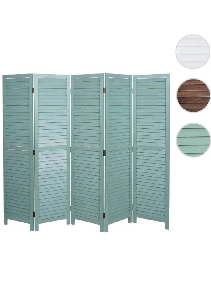MCW Paravents<Paravent C30 im Shabby-Look, Grün
