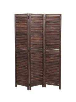 MCW Paravents<Paravent C30 im Shabby-Look, Braun