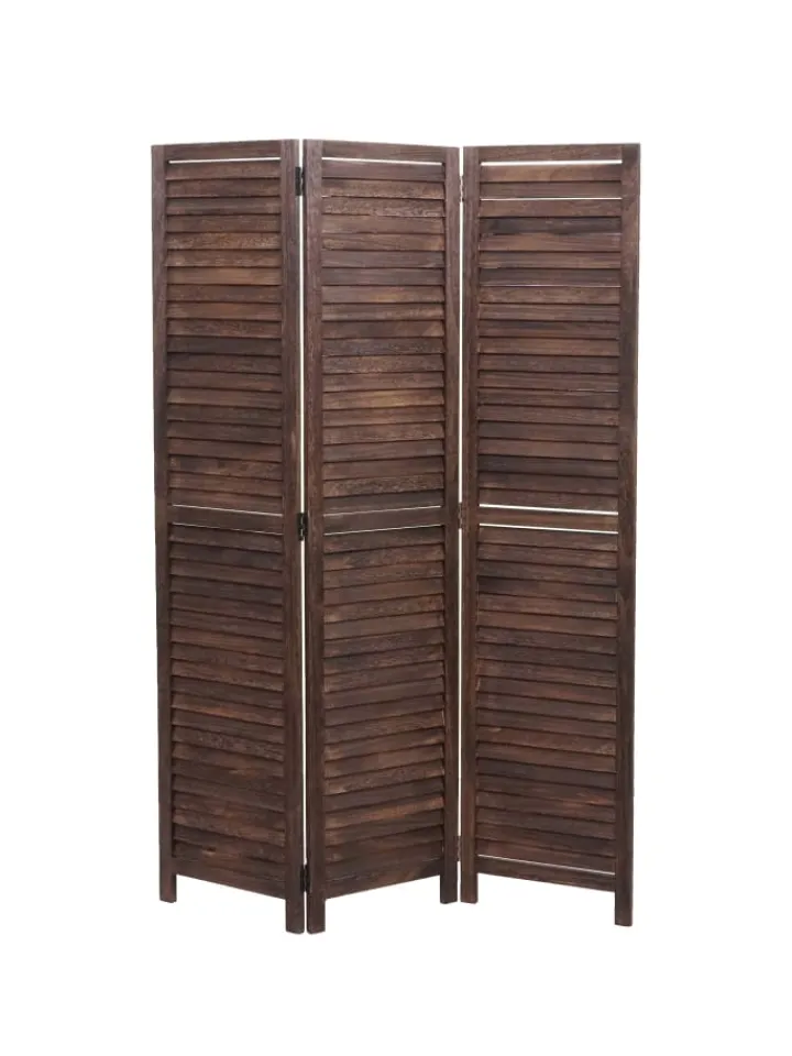 MCW Paravents<Paravent C30 im Shabby-Look, Braun