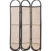 Beliani Paravents<Paravent CORTONA in /Braun/Schwarz - (W) 118 x (H) 180 x (L) 3 cm
