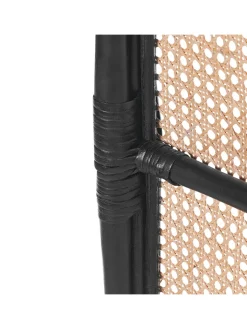 Beliani Paravents<Paravent CORTONA in /Braun/Schwarz - (W) 118 x (H) 180 x (L) 3 cm