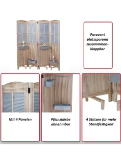 MCW Paravents<Paravent D26 Pflanzkörbe