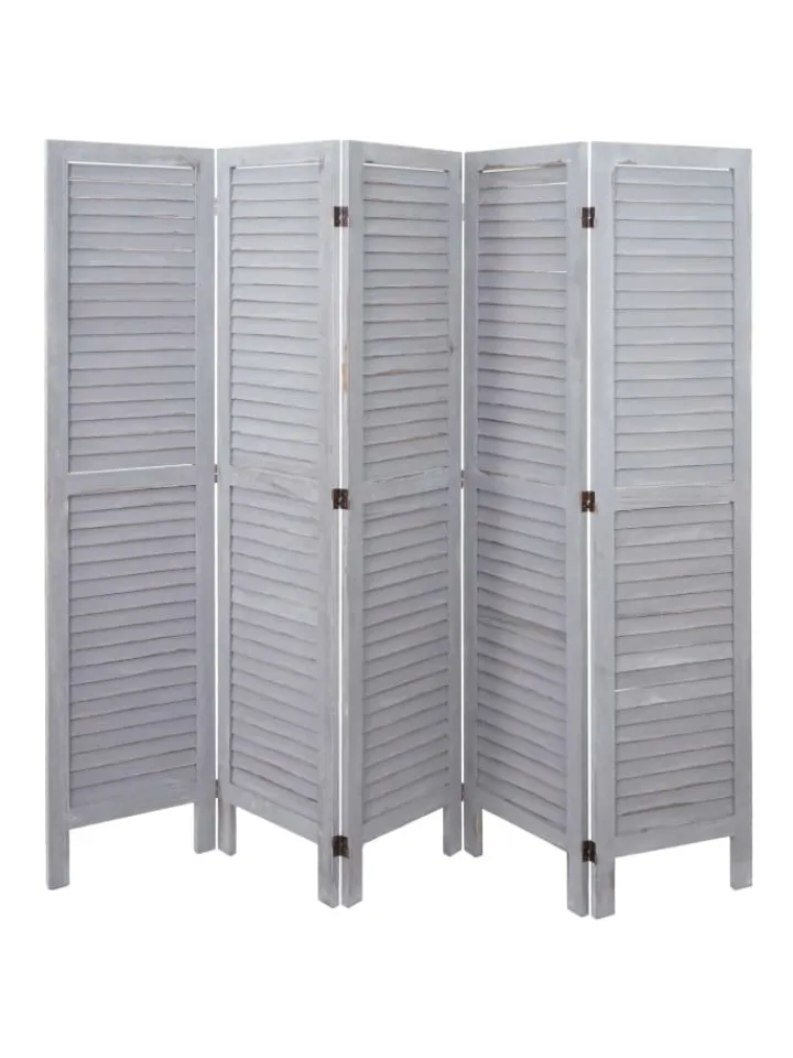 MCW Paravents<Paravent G30 im Shabby-Look, Grau