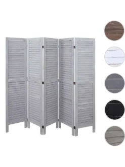 MCW Paravents<Paravent G30 im Shabby-Look, Grau