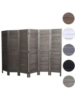 MCW Paravents<Paravent G30 im Shabby-Look, Grau-braun