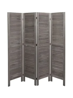 MCW Paravents<Paravent G30 im Shabby-Look, Grau-braun