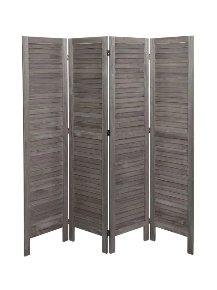 MCW Paravents<Paravent G30 im Shabby-Look, Grau-braun