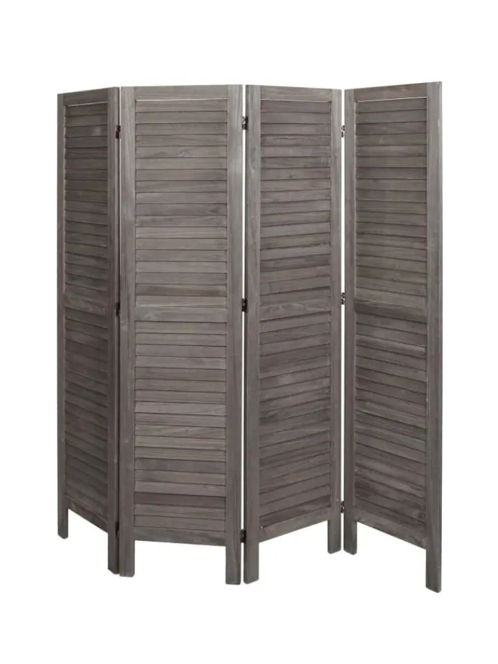 MCW Paravents<Paravent G30 im Shabby-Look, Grau-braun