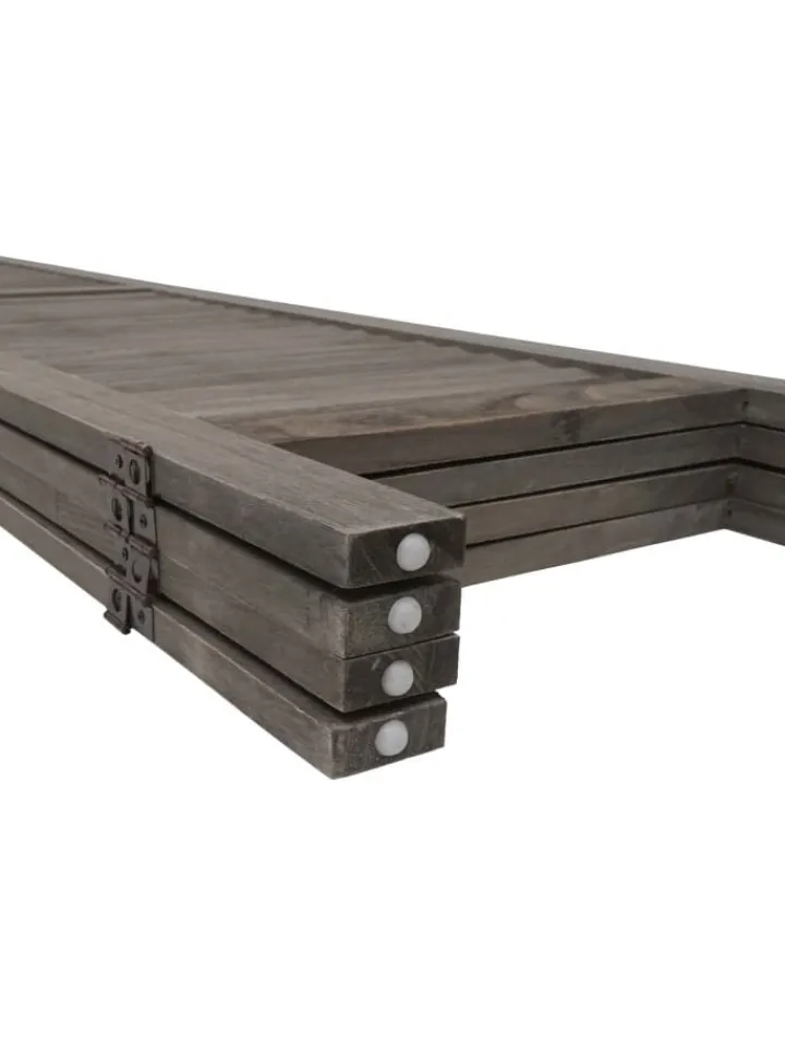 MCW Paravents<Paravent G30 im Shabby-Look, Grau-braun